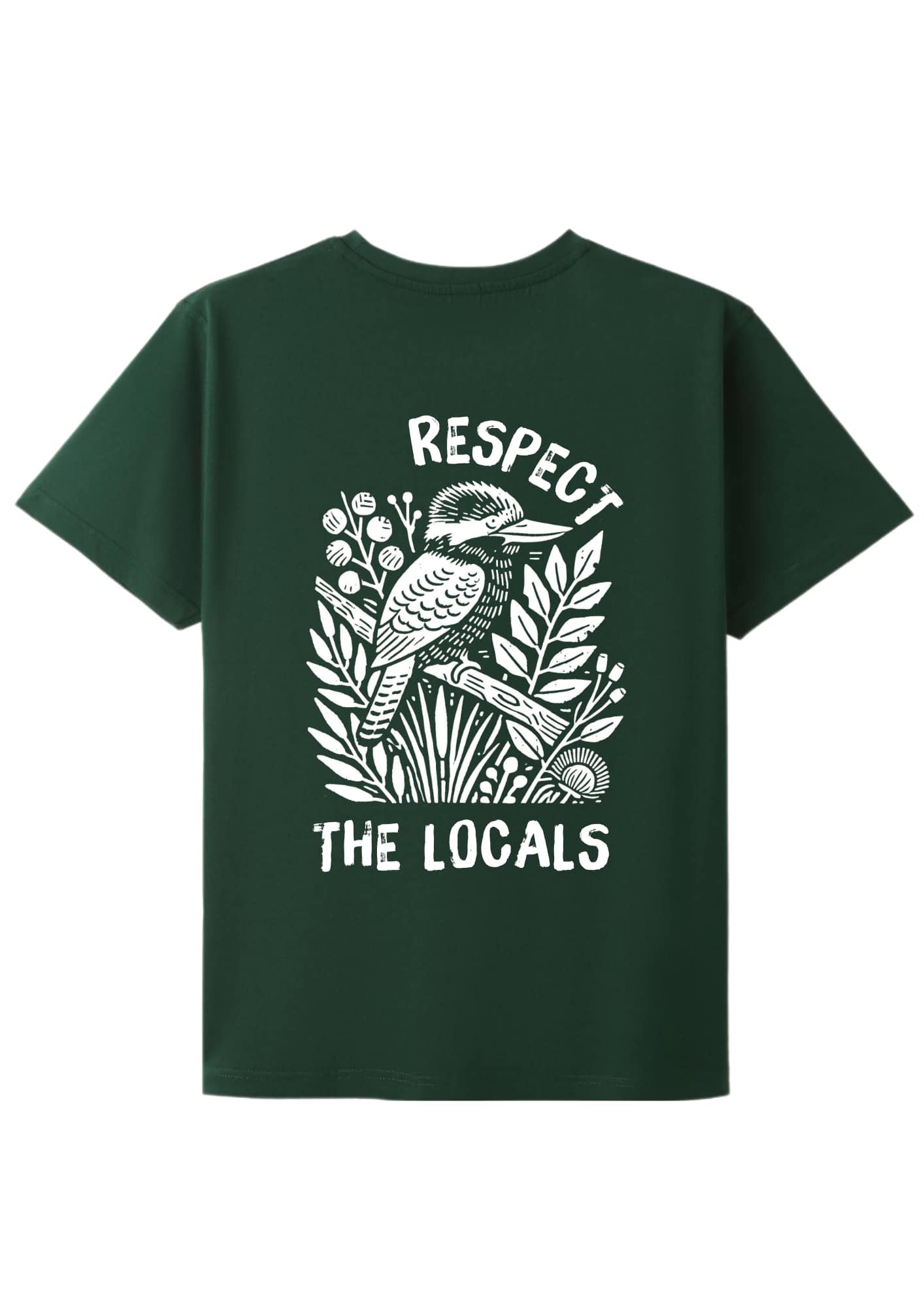 Respect The Locals T-shirt - kookaburra