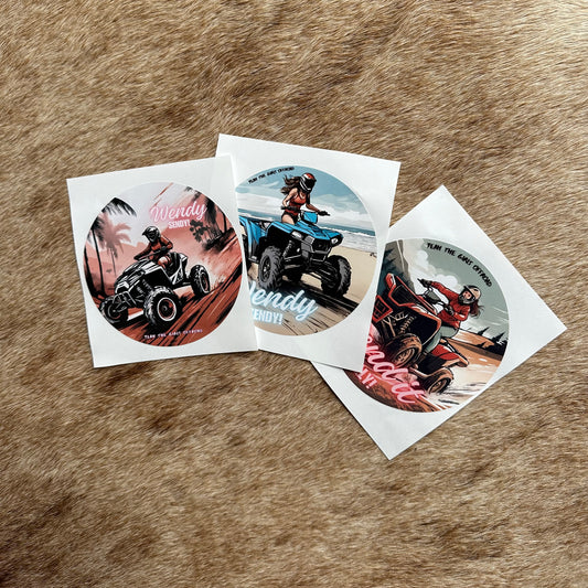 DIRT DIVAS - Circle stickers